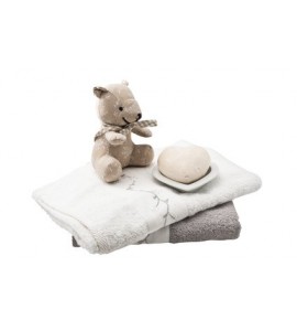 Pack b&eacute;b&eacute; doudou et serviette