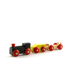 Train et wagons en bois